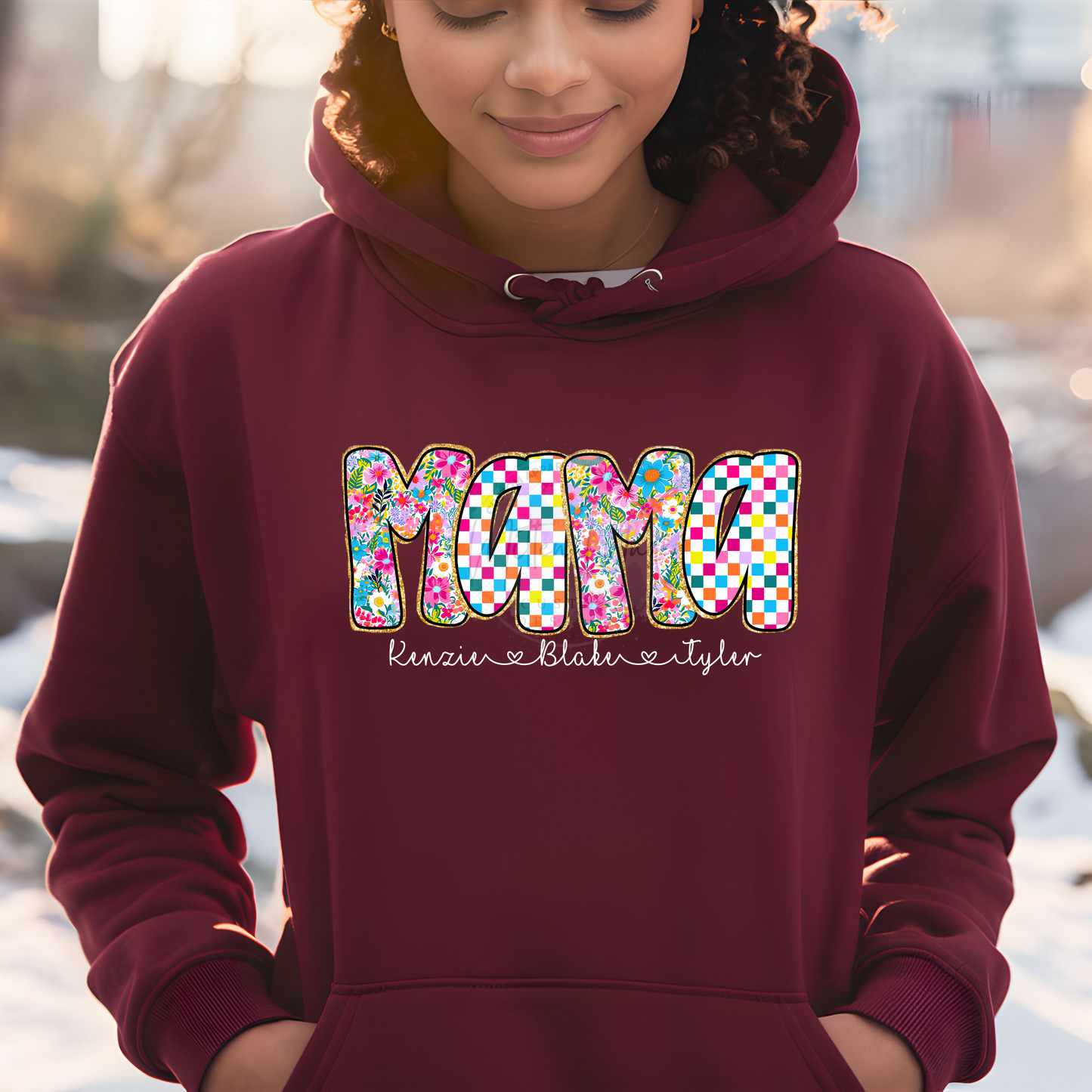 Custom Mama With Names DTF Transfer