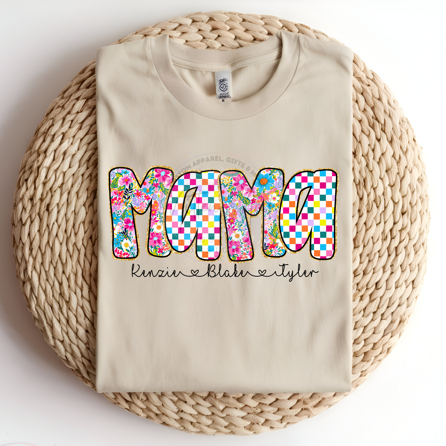 Custom Mama With Names DTF Transfer