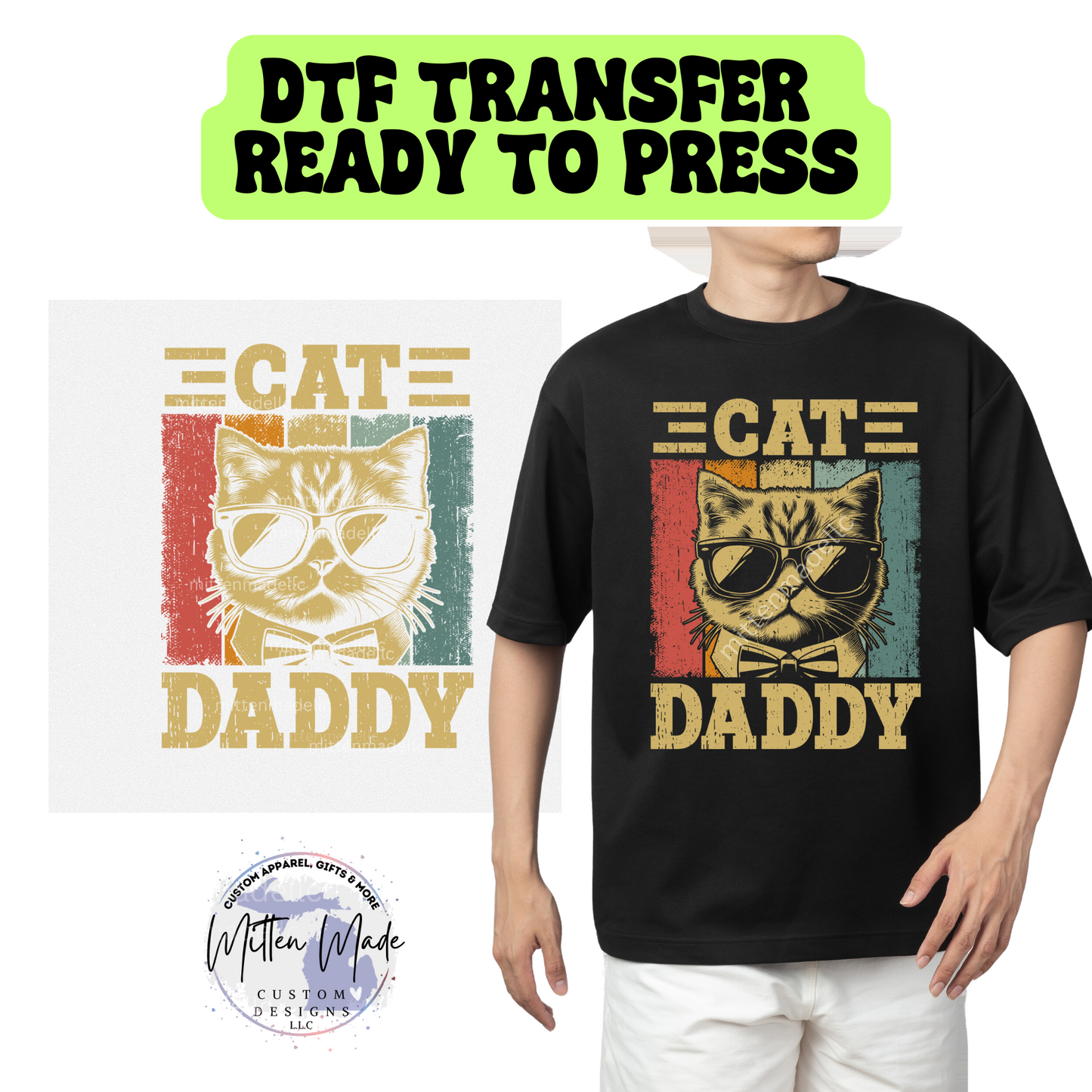 Cat Daddy (2) DTF Transfer