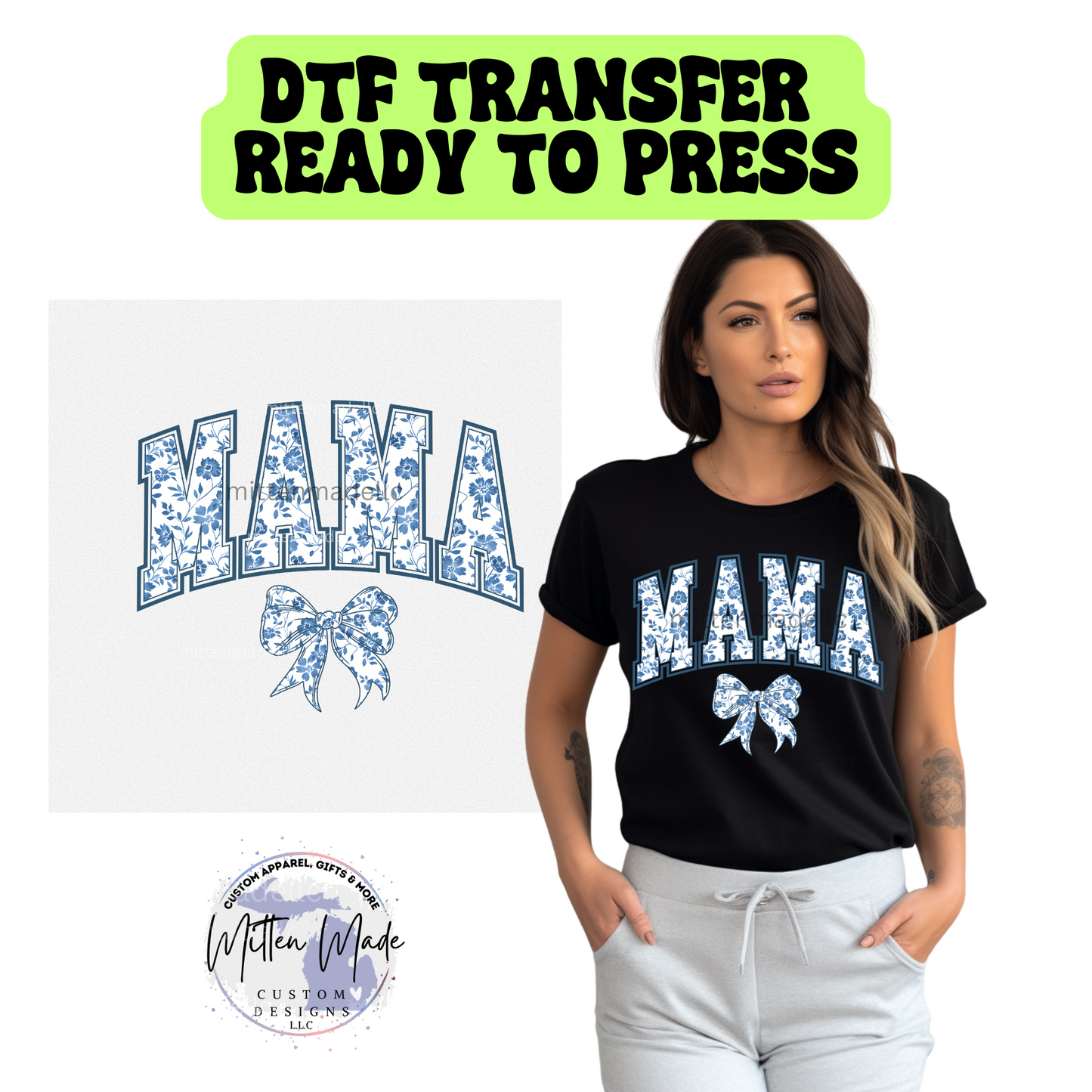Mama Coquette DTF transfer