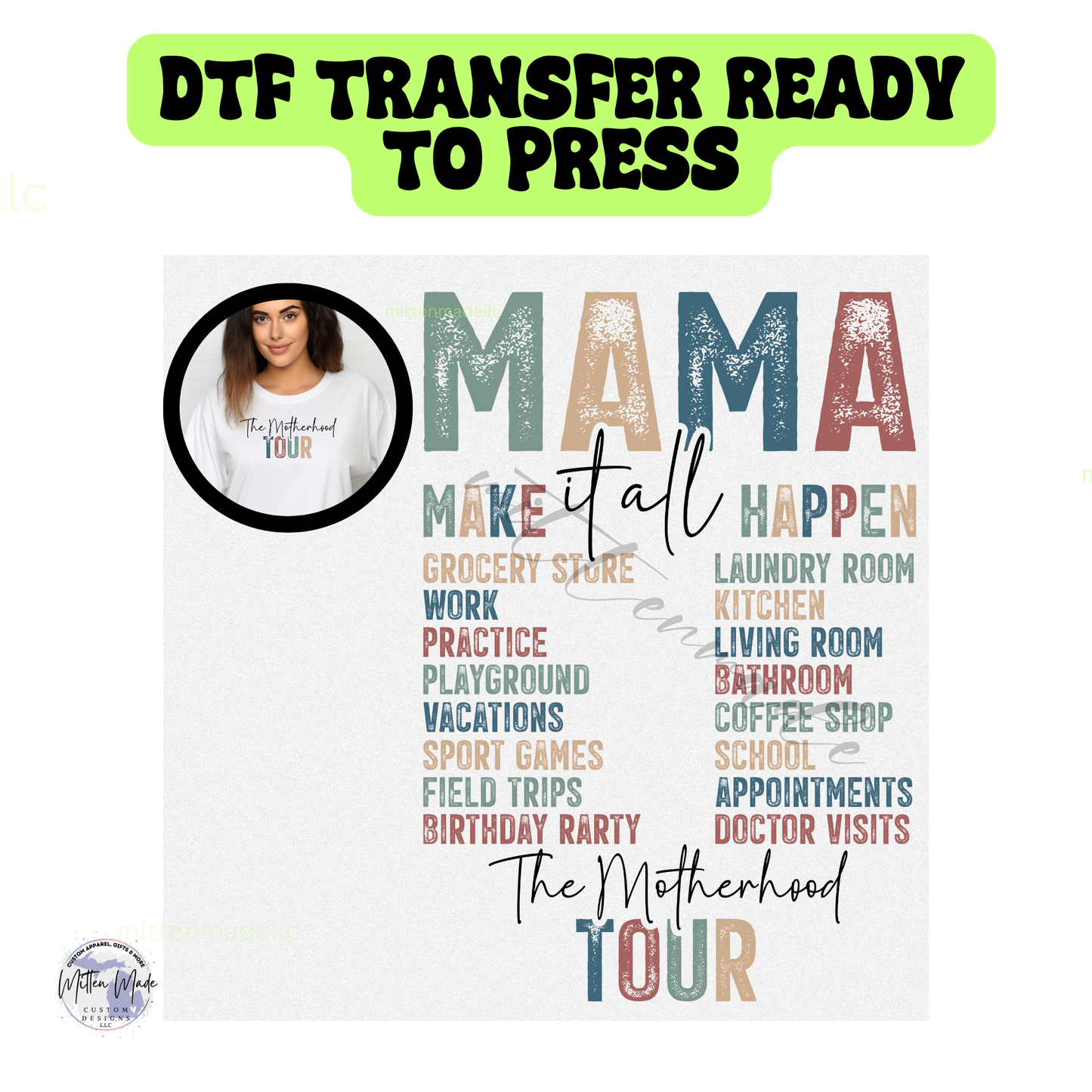 The Motherhood Tour DTF Transfer