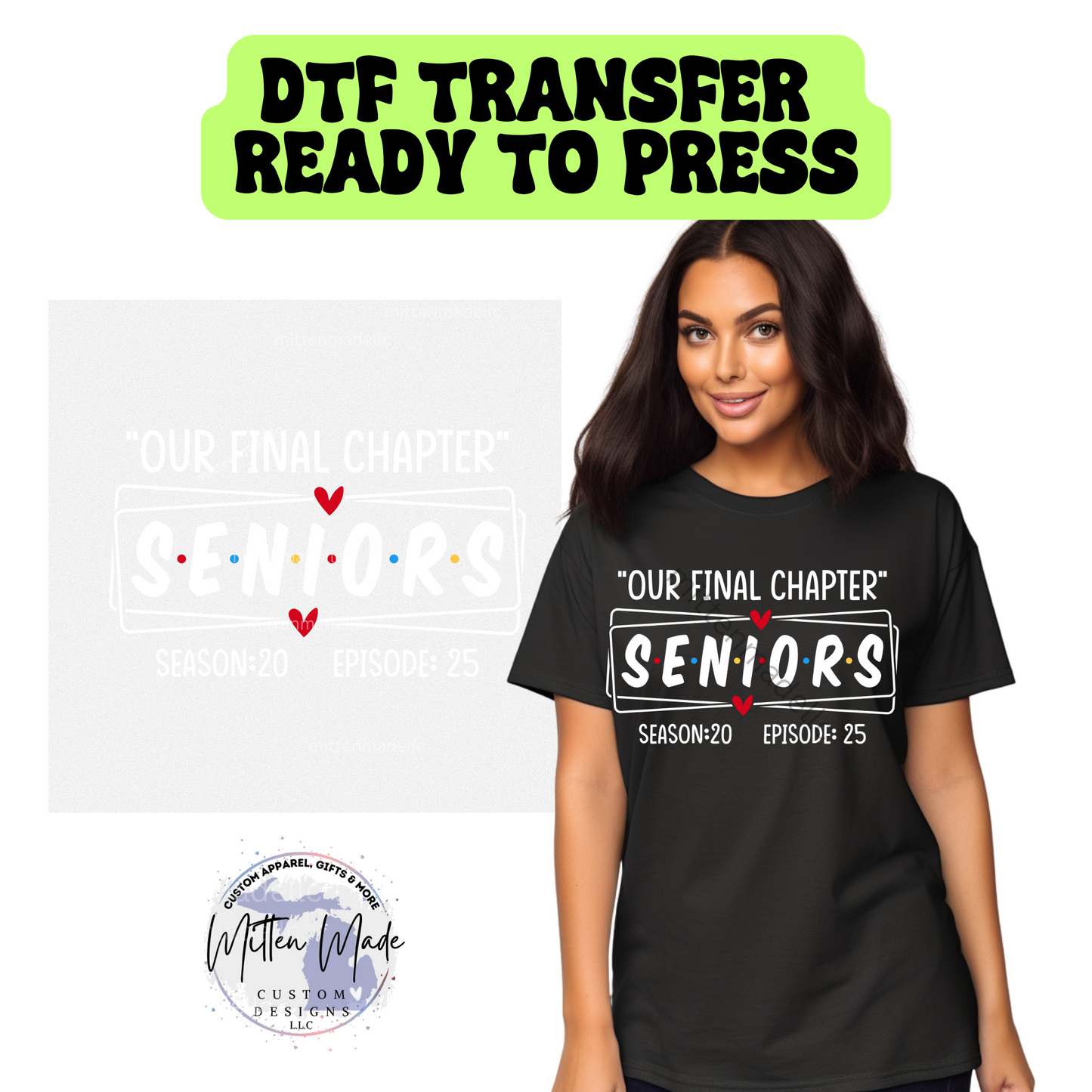 Senior 2025 Friends DTF Transfer