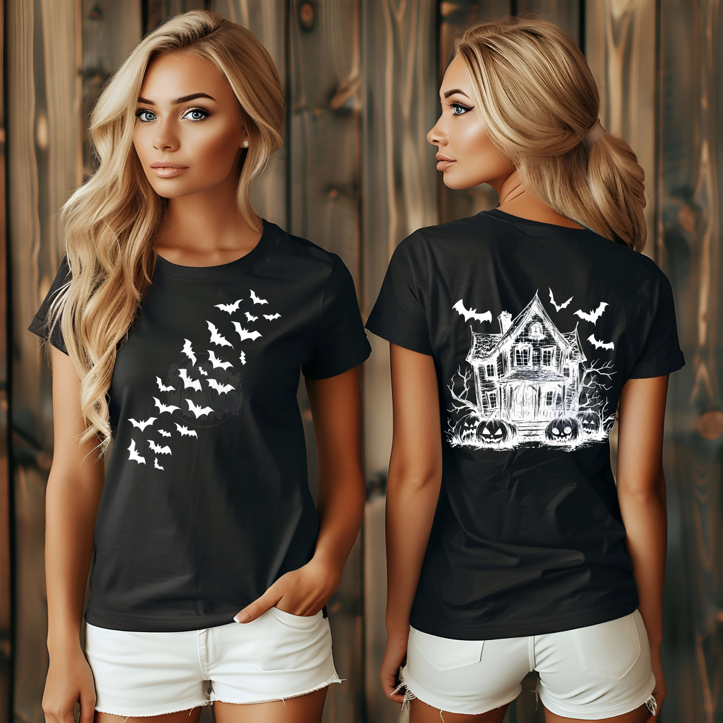 Haunted House halloween DTF Transfer