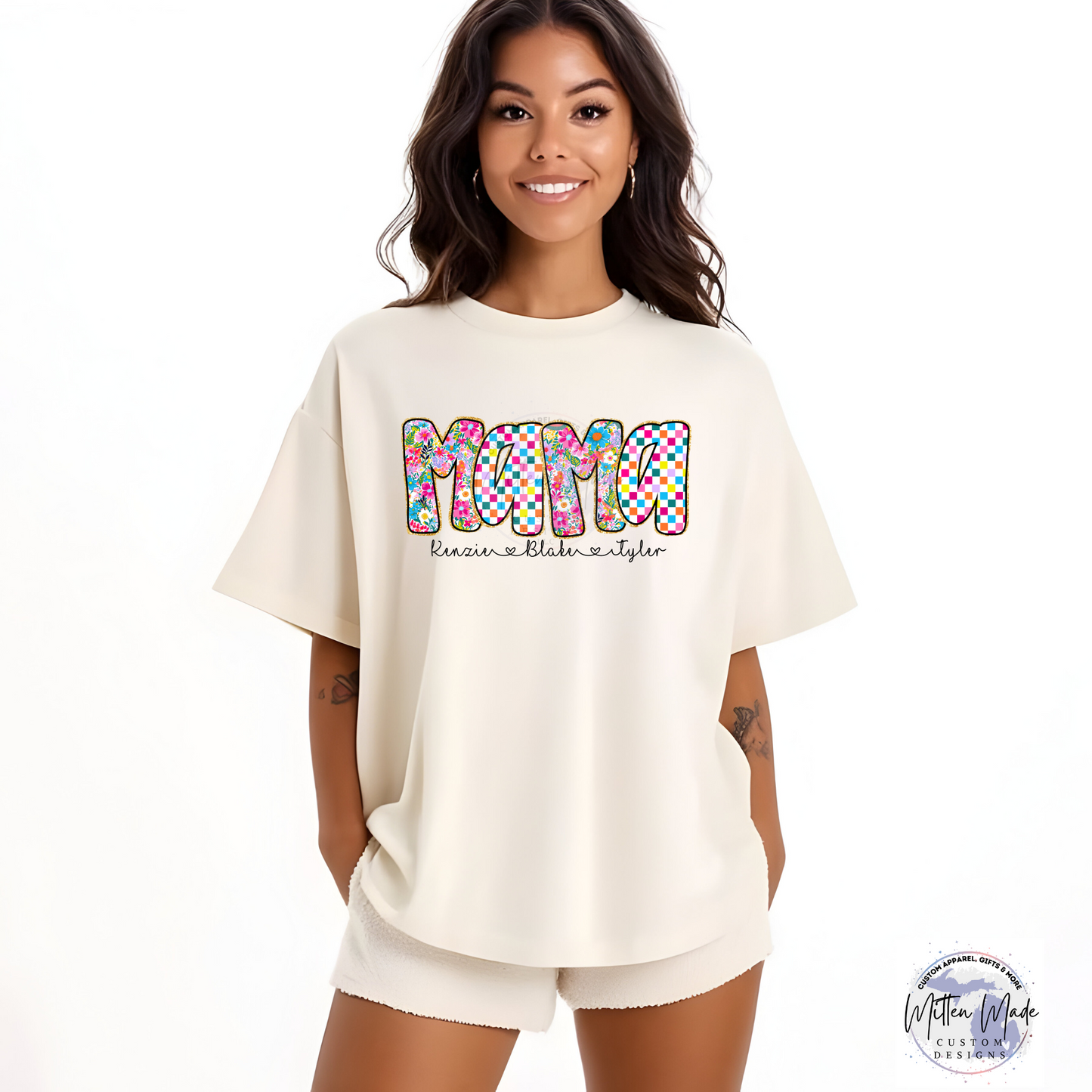 Custom Mama With Names DTF Transfer