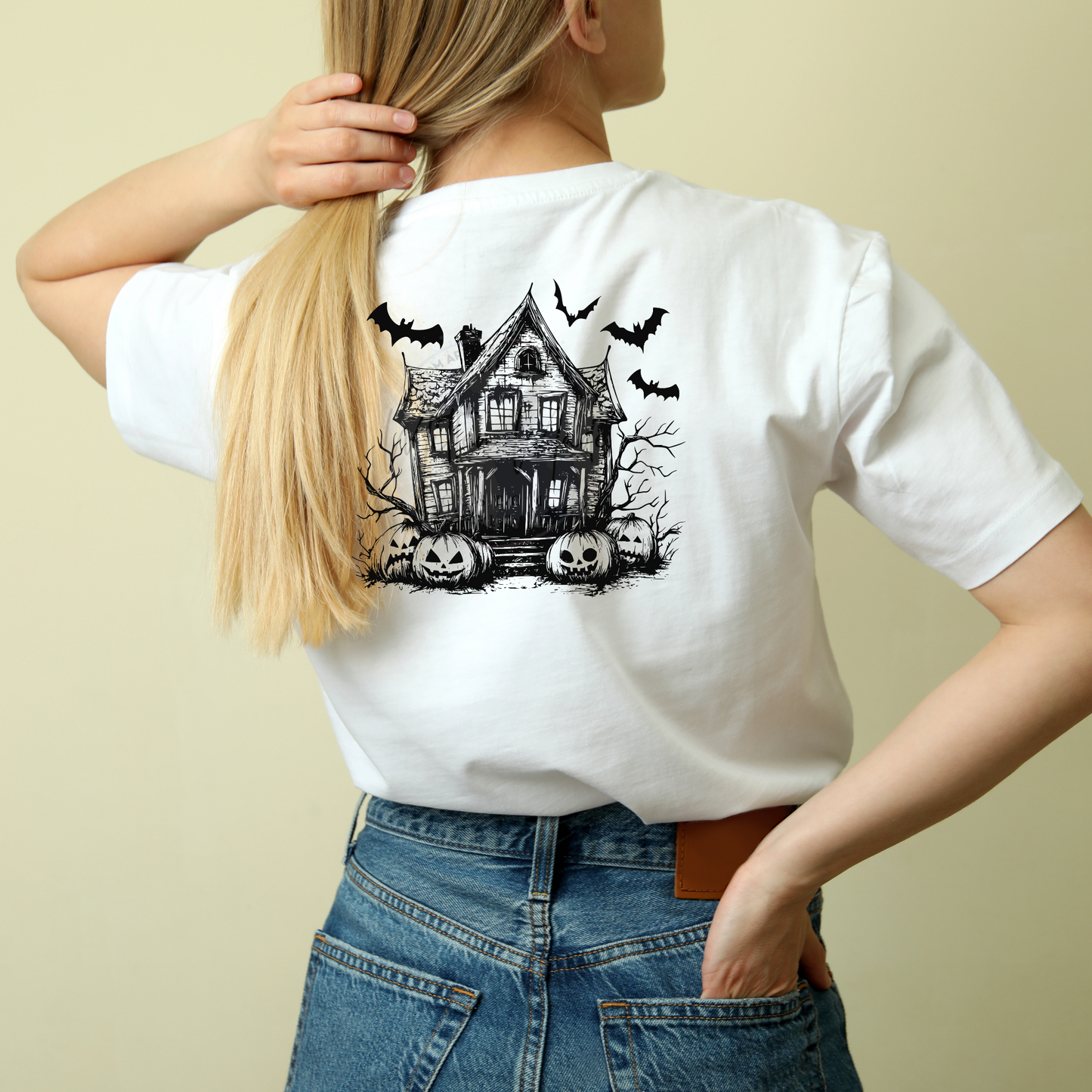 Haunted House halloween DTF Transfer