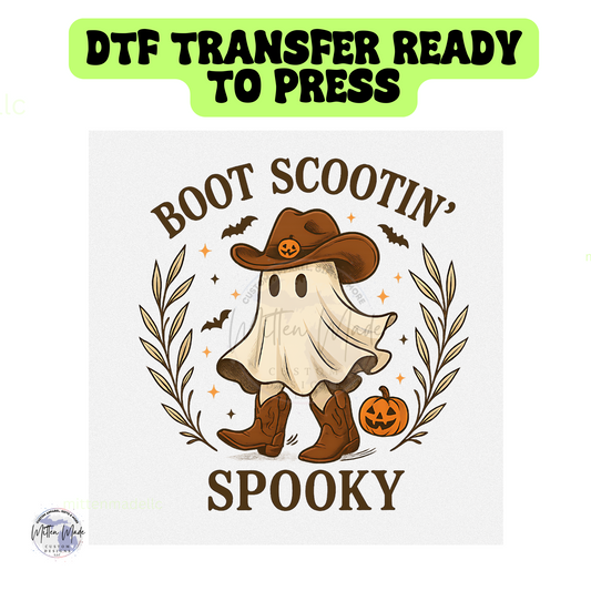 Boot Scootin" Spooky DTF Transfer