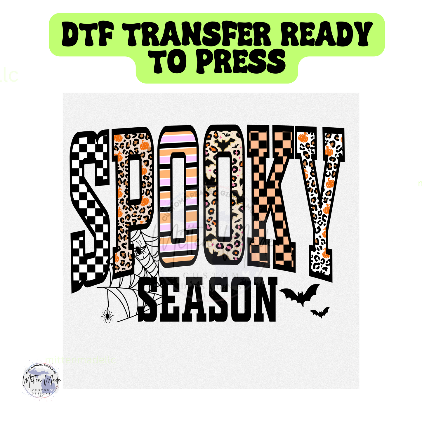 Retro Spooky Season DTF Transfer