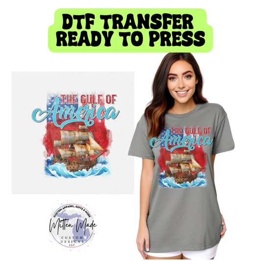 Gulf Of America DTF Transfer