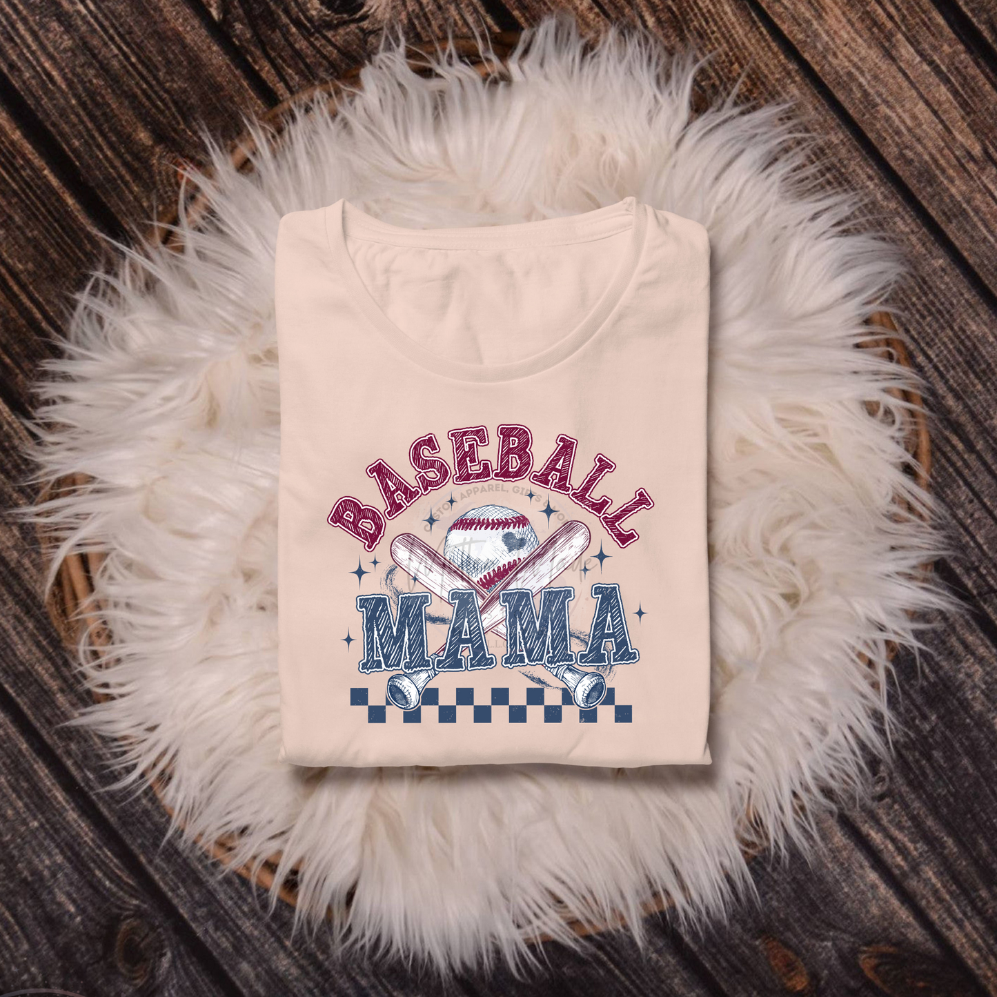 Retro Baseball Mama DTF Transfer