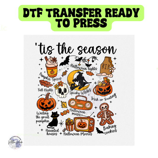 'Tis the Season Halloween DTF Transfer