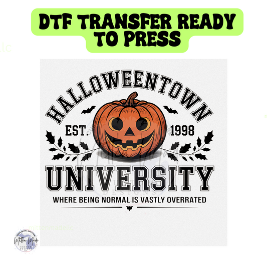 Halloweentown University DTF Transfer