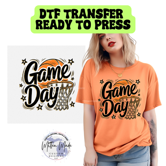 Basketball Game Day DTF Transfer