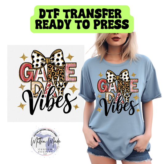 Game Day Vibes DTF Transfer