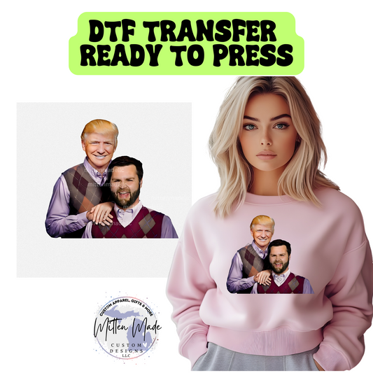 Trump & JD Vance Brothers DTF Transfer