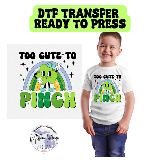 To Cute To Pinch (Blue) DTF Transfer