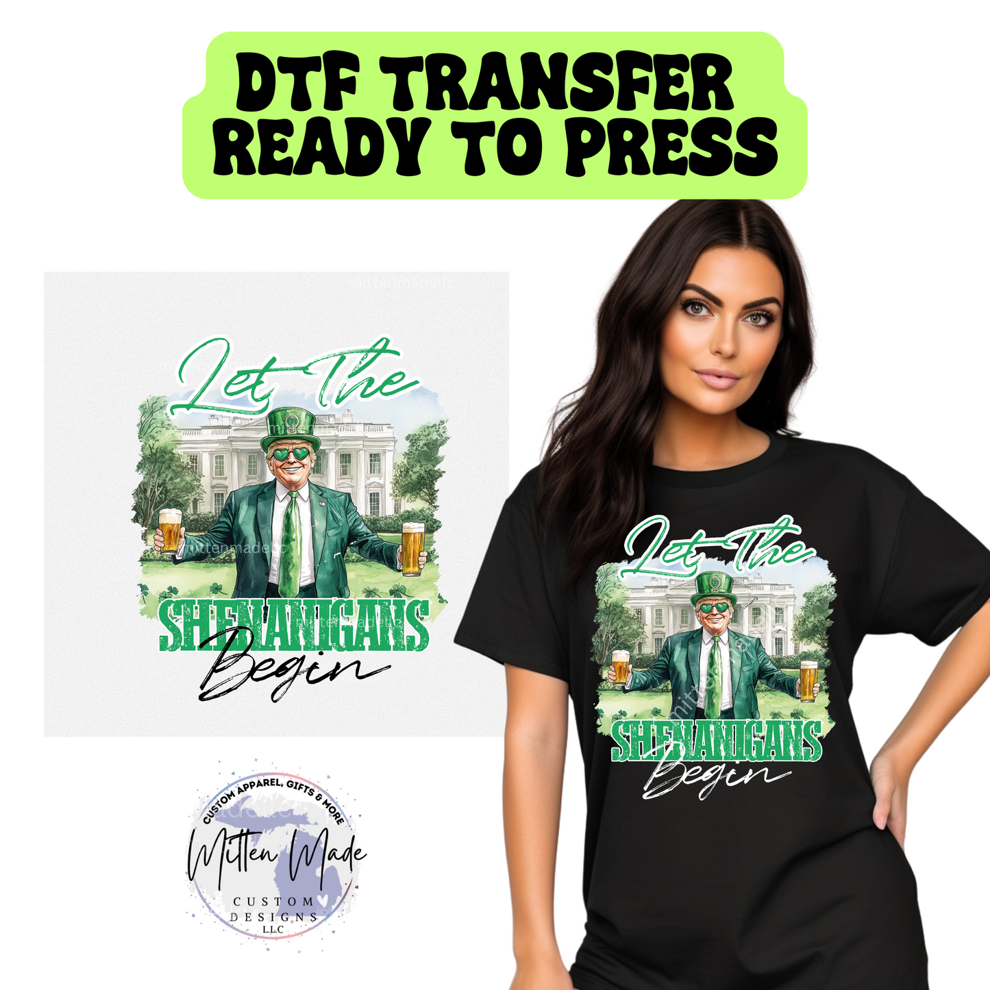 Let The Shenanigans Begin Trump DTF Transfer