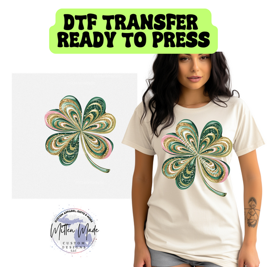 Sparkly Shamrock DTF Transfer