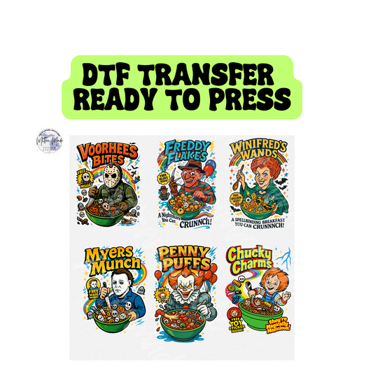 Halloween Flakes Ready To Press DTF Transfer