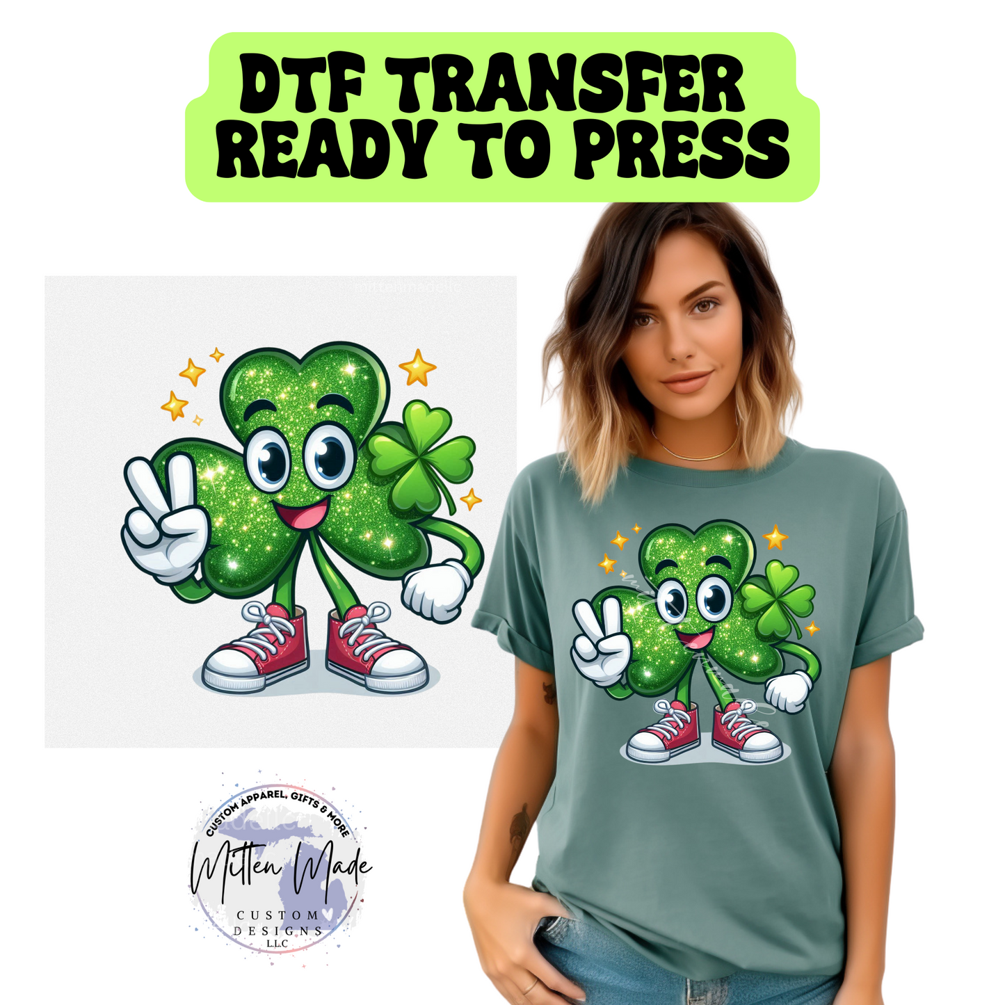 Ms. Shamrock DTF Transfer