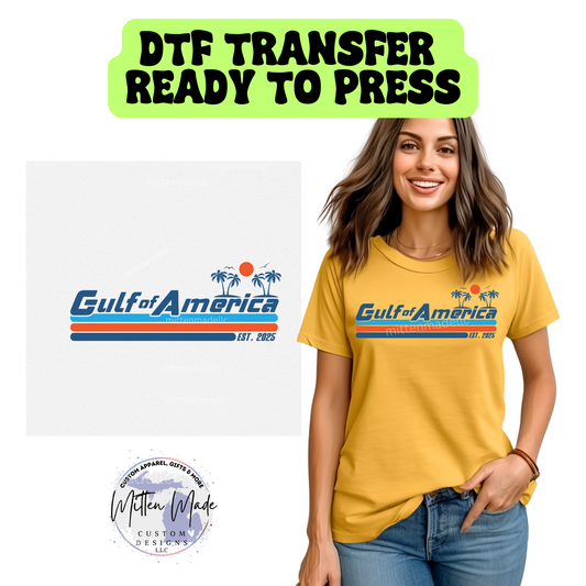 Gulf Of America DTF Transfer