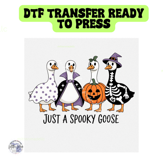 Just A Spooky Goose DTF Transfer