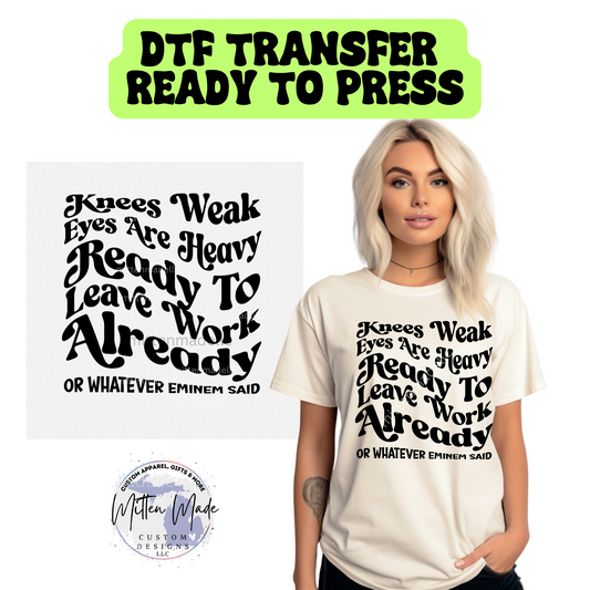 Whatever Eminem Said DTF Transfer