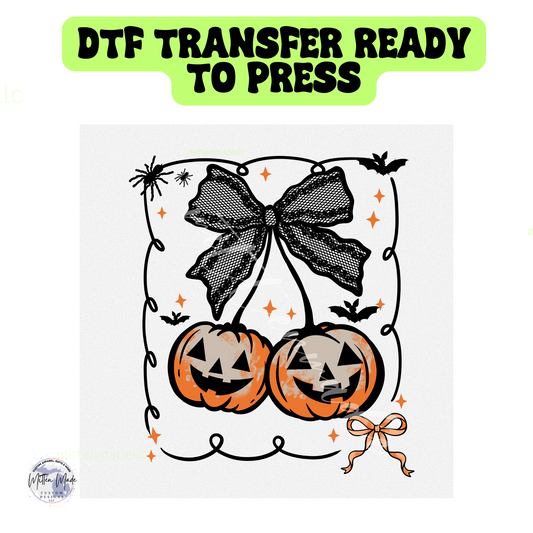 Pumpkin Coquette Ready To Press DTF Transfer