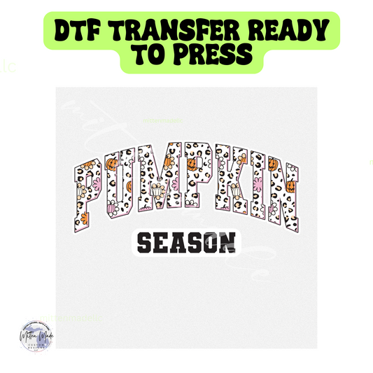 Pumpkin Season DTF Transfer